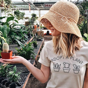 Plant Shirt, Funny Plant Shirt, Gift for Plant Mom, Plant Lady Tshirt, Houseplant Graphic Tee, Gardening Shirt for Women, Plant Mom Gift