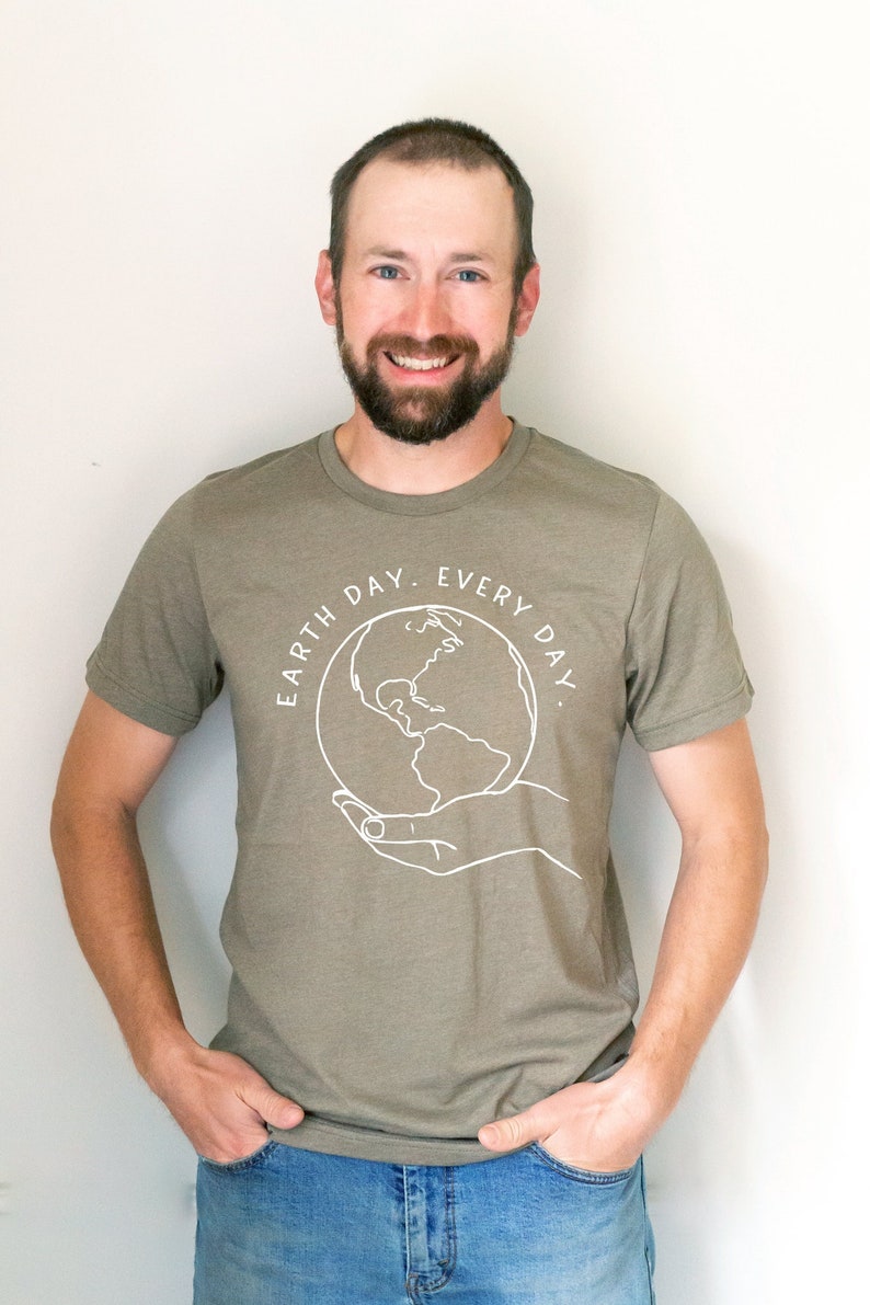Earth Day Tshirt, Shirt for Earth Day, Nature Tee, Graphic Tee for Earth Day, Environment Shirt, Nature Tee for Women, Gift for Nature Lover image 2