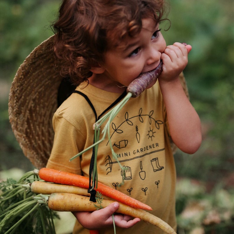 Kids Tee Gardening, Garden Shirt for Kids, Gift for Gardener, Gender Neutral Garden Shirt, Toddler Garden Tee, Mini Gardener Graphic Tshirt image 8