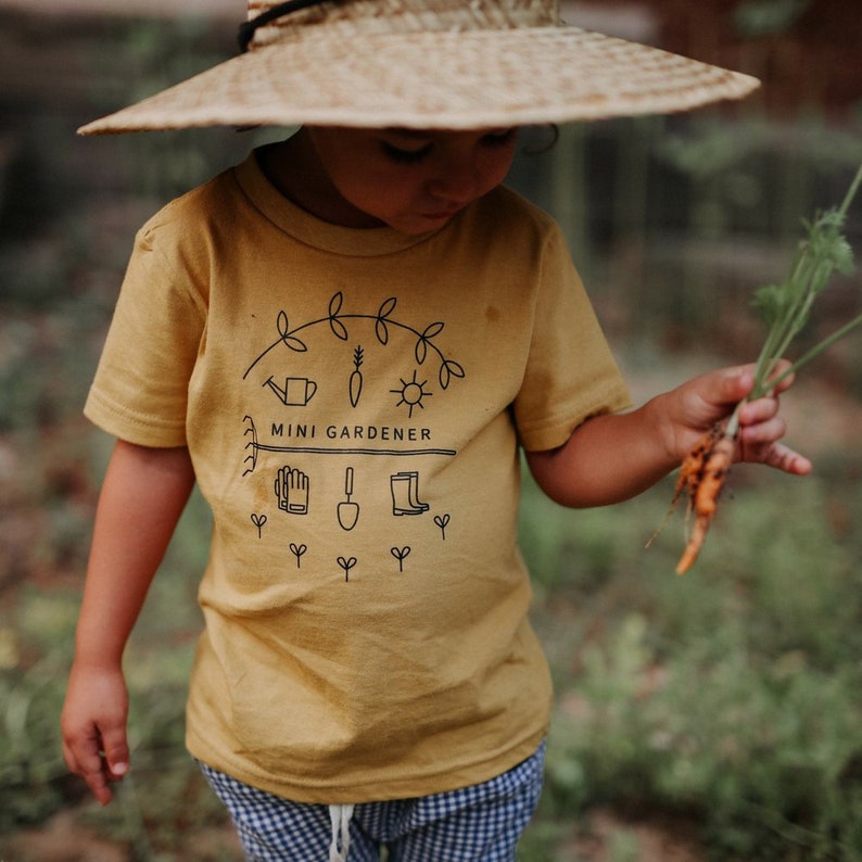 Kids Tee Gardening, Garden Shirt for Kids, Gift for Gardener, Gender Neutral Garden Shirt, Toddler Garden Tee, Mini Gardener Graphic Tshirt image 9