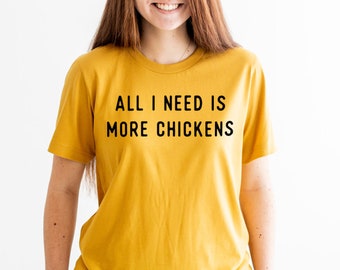 Chicken Tshirt for Women, Funny Chicken Shirt, Gift for Chicken Owner, Chicken Shirt, Crazy Chicken Lady Tee, Farm Tee, Homesteader Shirt