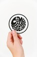 Come Together Sticker, Vinyl Stickers, Hippie Stickers, Laptop Sticker, Car Decal, Hippie