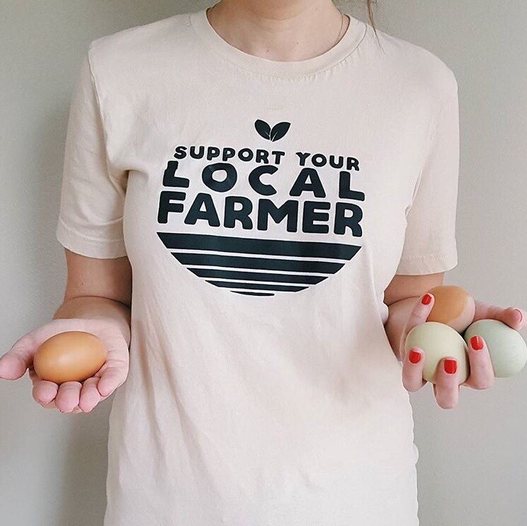 Support Your Local Farmer Shirt Farmers Market Buy Local | Etsy
