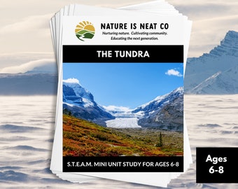 Tundra Mini Unit Study Ages 6-8, Winter Homeschool, Ecosystems, STEM, Homeschool, Nature Download, STEAM Activities, 1st grade, 2nd grade