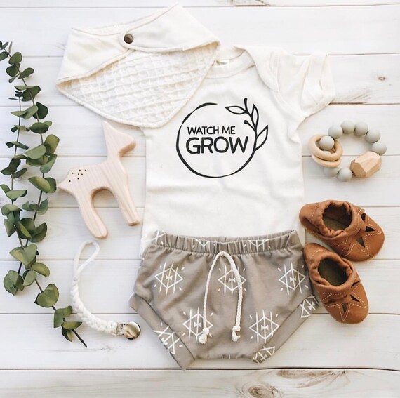 Watch Me Grow Gender Neutral Coming Home Outfit Organic Baby Etsy