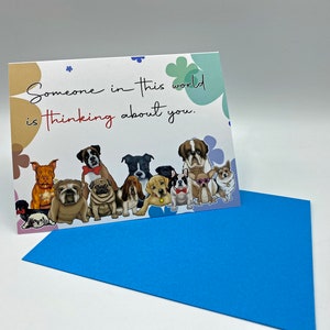Carte de vœux inspirante, carte chien, carte de vœux motivationnelle, Dachshund, Shih Tzu, Pitbull, Pug, Bulldog, Boxer, Basset Hound, Labrador