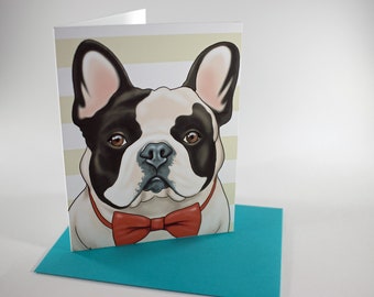 Greeting Card, Dog Card, Funny Card, Animal Lover Card, Dog Lover Card, French Bulldog Card, Frenchie Dog Card, Bulldog Birthday Card