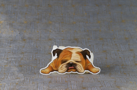 Bulldog Sticker, English Bulldog Sticker, Dog Sticker, Cute Sticker, English Bulldog, Funny Sticker, Vinyl Sticker, Dog Gift, Vinyl Sticker