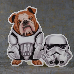 Bulldog Vinyl Sticker, Bulldog Decal Sticker, Funny Dog Sticker, Dog Lover Sticker, Cute Sticker, Movie Sticker