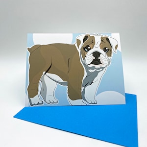 Greeting Card, Dog Card, Funny Card, Animal Lover Card, Dog Lover Card, English Bulldog Greeting Card, English Bulldog Puppy Card