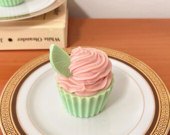 Pink Lemonade Cupcake Soap - Lemon Scented Cupcake Soap - Handmade Soap - Party Favors - Holiday Gifts - Dessert Soaps