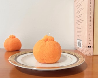 Sweet Orange Candle - Tangerine Candle - Mandarin Candle - Realistic Tangerine Scented Candle - Fruit Candle - Party Favors - Food Prop