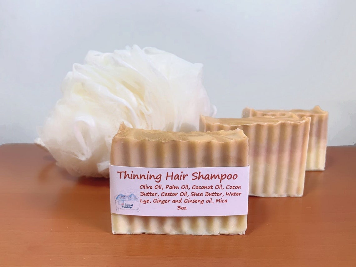 Thinning Hair Shampoo Bar Hair Regrowth Shampoo Bar Anti Etsy