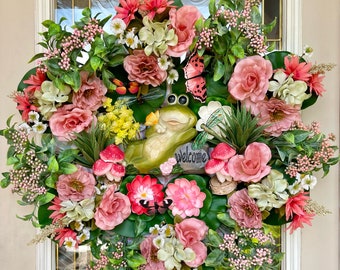 Frog Welcome Wreath