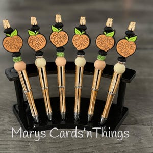 Just Peachy Beaded Pens