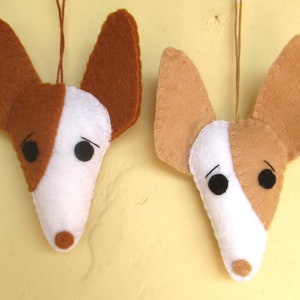 Podenco, Ibizan Hound, eco-fi, Vegan, Filz, Ornament, handgemacht, Ibiza Bild 6