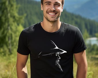 Minimalist Wizard Shirt | Fantasy Wizard Tee | Tolkien Inspired Fan Gift