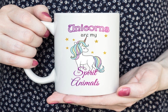 Unicorn Spirit Animal Coffee Mug - Etsy Unicorn Spirit Animal Coffee Mug - Etsy