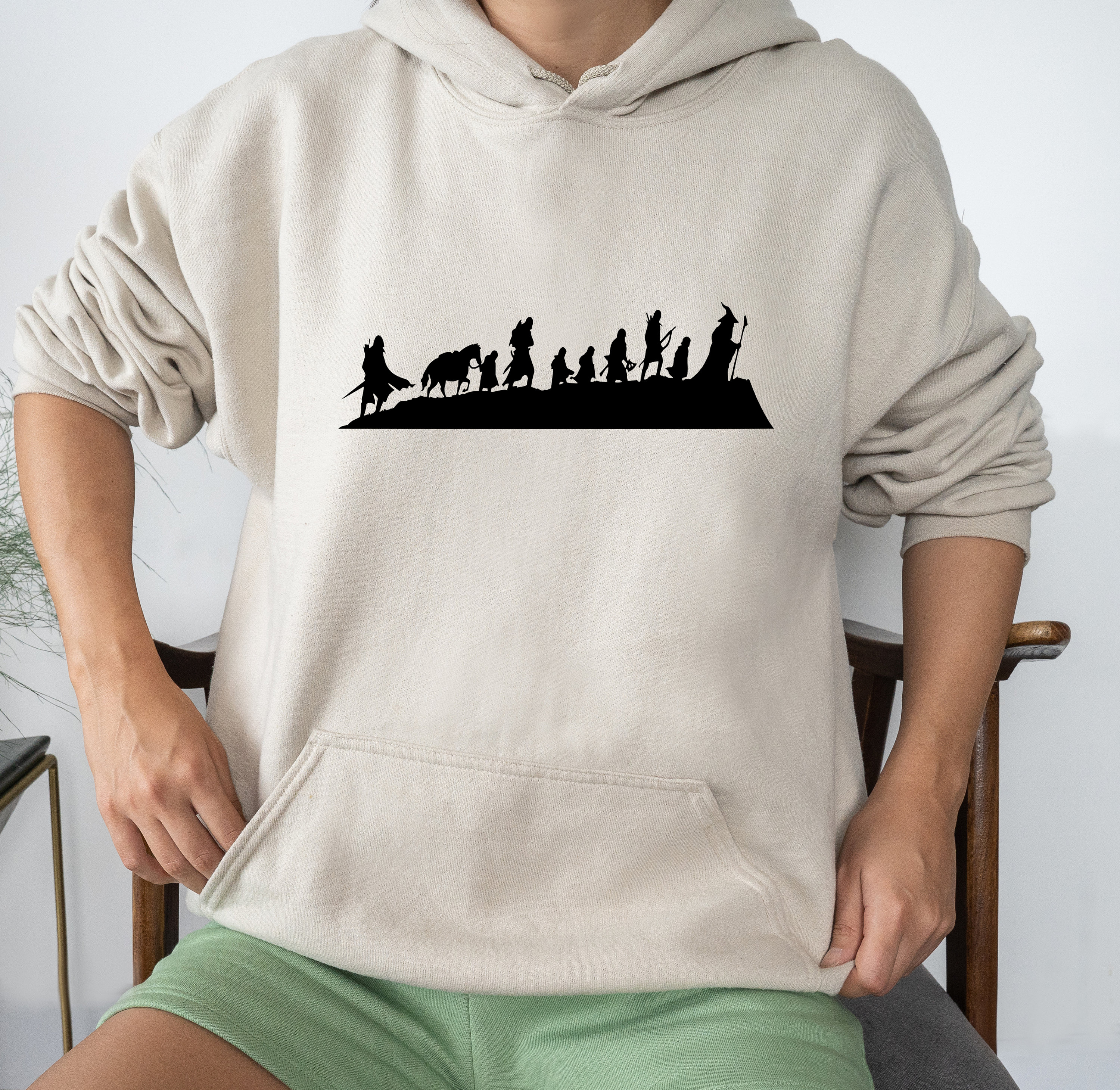Lord of the Rings Hoodie Fellowship of the Ring Sweatshirt Etsy