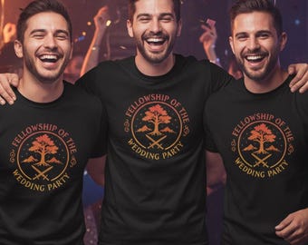 Fellowship of the Wedding Party T-Shirt – Medieval Bachelor/Bachelorette Tees