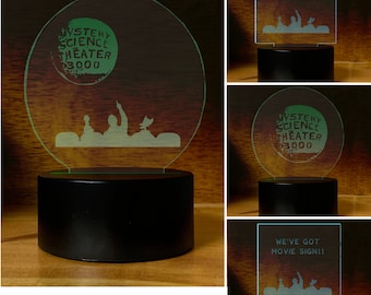MST3K Etched Glass / Mystery Science Theater 3000