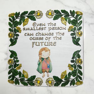 Even the Smallest Person Quote Sign | Fantasy Nursery Decor | Baby Shower Gift image 4