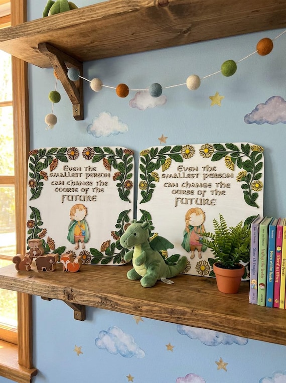 Even the Smallest Person Quote Sign | Fantasy Nursery Decor | Baby Shower Gift