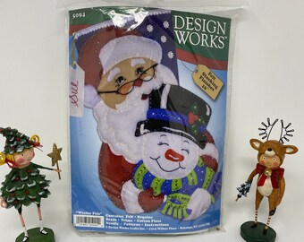 Design Works Christmas Felt Stocking Kit - Winter Pals - Felt applique #5094