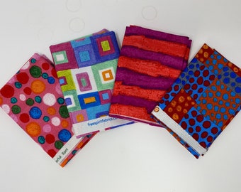 Wonderland by Keiko Goke Free Spirit Fabric 4 piece Fat Quarter Bundle 18x21 each piece 100/% cotton quilting fabric