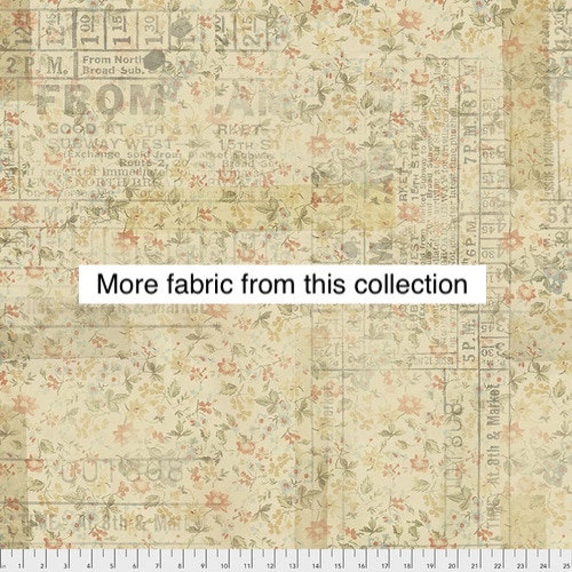 Tim Holtz Fabric Eclectic Elements Fabric French Script - Etsy