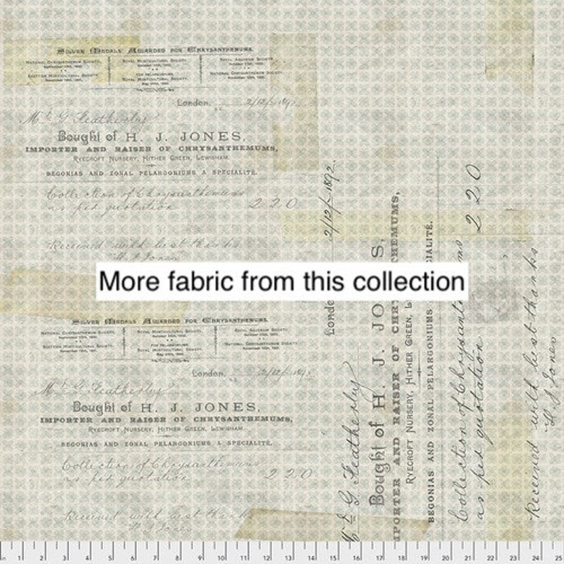 Tim Holtz Fabric Eclectic Elements Fabric French Script - Etsy