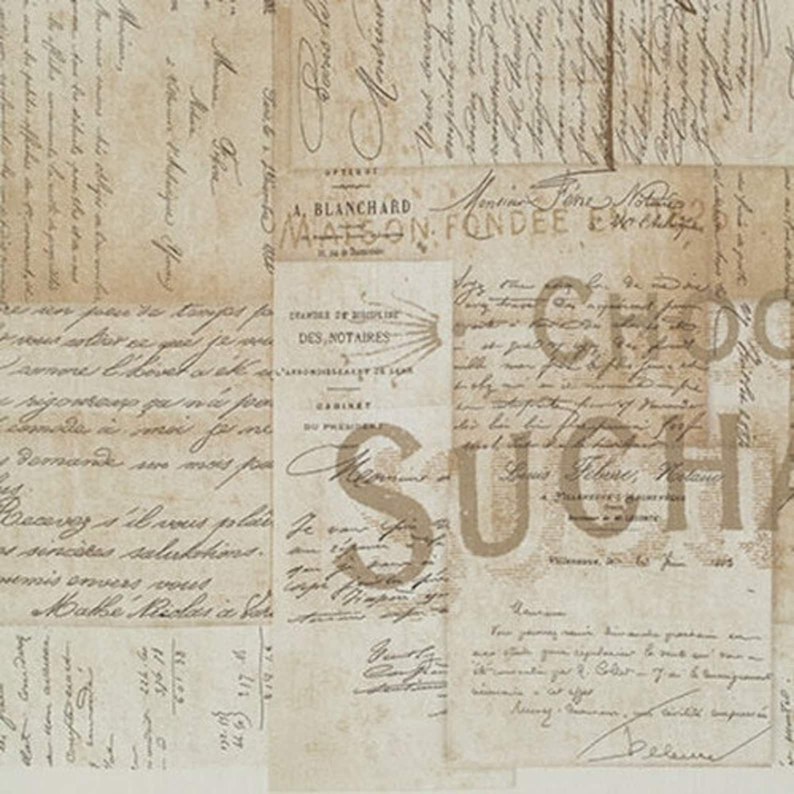 Tim Holtz Fabric Eclectic Elements Fabric French Script - Etsy