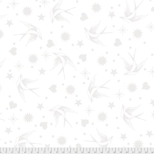 Line Work By Tula Pink for Free Spirit Fabric -  Pattern Fairy Flakes,  color paper
