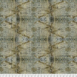 Abandoned- Stained Damask - Eclectic elements by Tim Holtz - Free Spirit Fabric