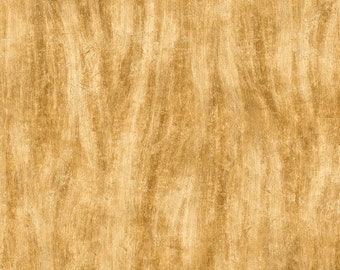 May include: A seamless pattern of textured, brushed gold paint. The background is a light, warm yellow color. The paint strokes are vertical and create a subtle, organic texture.