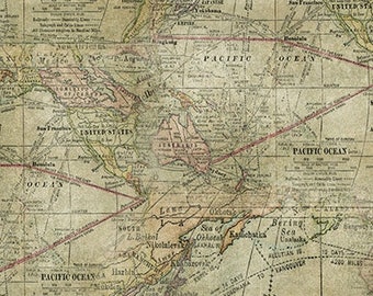 Tim Holtz Fabric - Eclectic Elements Fabric - Expedition - Free Spirit Fabric