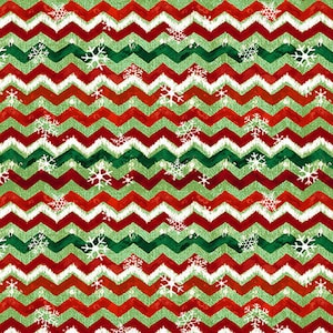 WinterWood Christmas fabric - Chevron -Christmas Green -  By Studio -  E