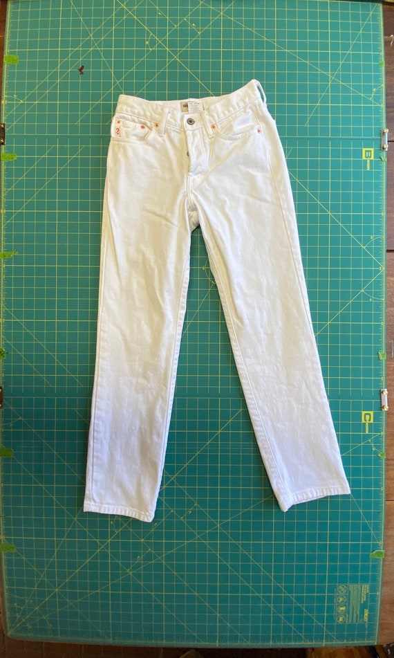 90s Guess Jeans White - made in USA- 100% cotton -