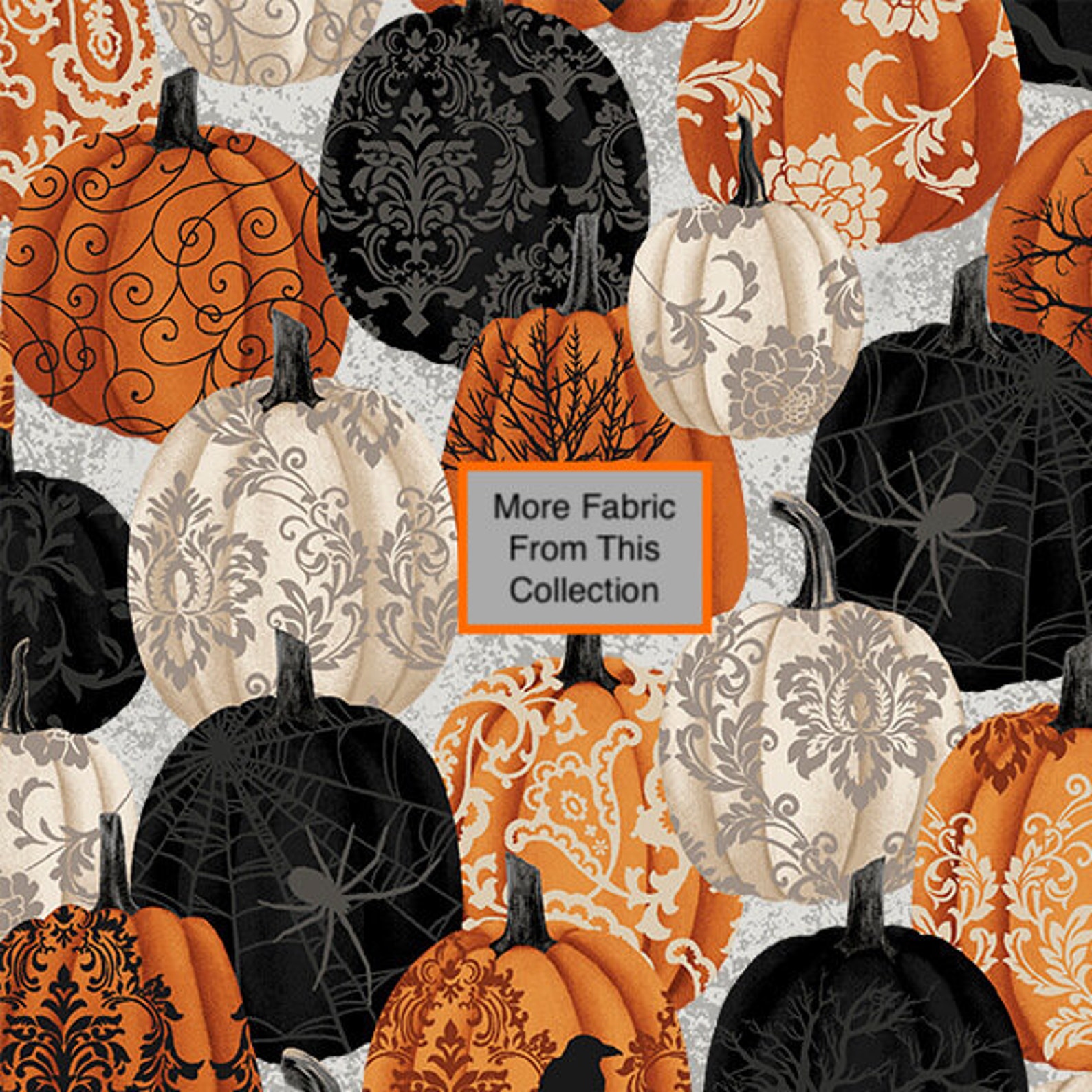 Halloween Fabric Spooky Night by Grace Popp for Studio E Etsy