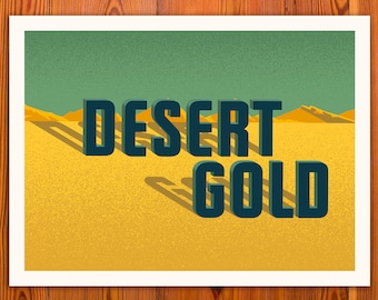 Desert Gold Screenprint