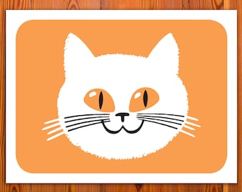 Frisky Kitty 2 Screenprint
