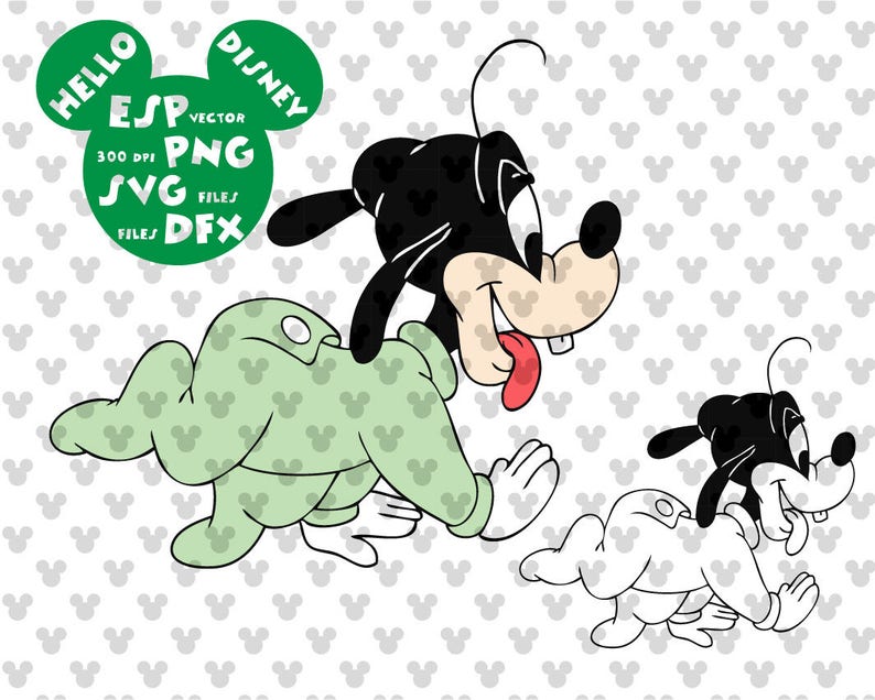 Download Disney Svg Goofy Babies Clipart Disney Cut files Mouse Die | Etsy