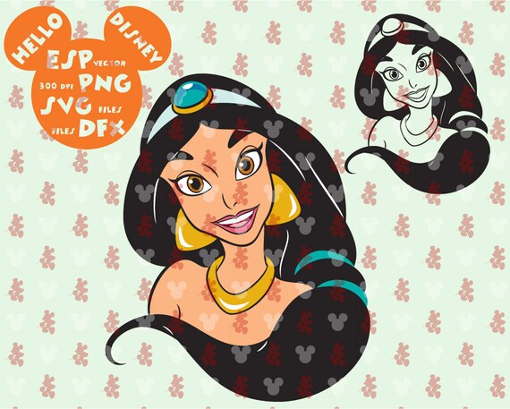 Download Disney Princess Jasmine Clipart Disney Cut Files Mouse Die Etsy