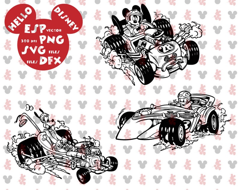 Download Disney The Roadster Racers Set 2 Mickey And Friends Clipart Disney Svg Dxf Eps Pdf Png Clip Art Art Collectibles Deshpandefoundationindia Org