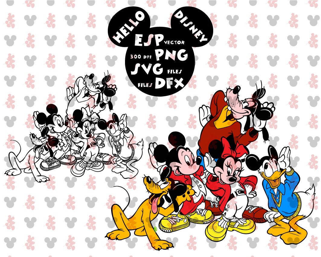 Download Disney Svg Mickey und Freunde Clipart Disney Cut Dateien ...