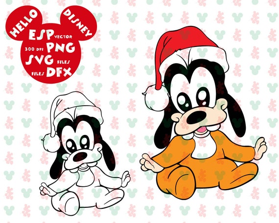Disney Goofy Christmas 2022 Disney Babies Goofy Christmas Clipart Disney Cut Files | Etsy Israel