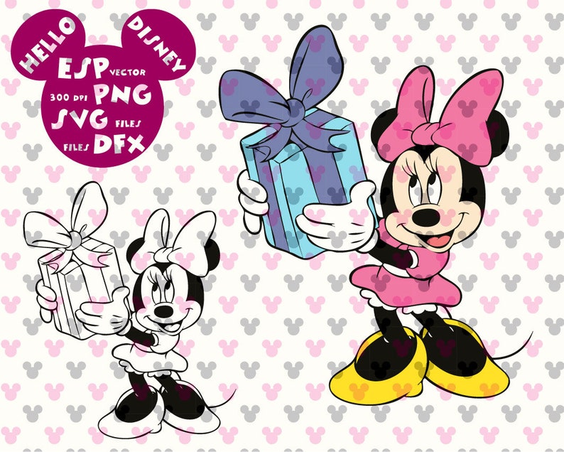 Download Disney SVG Minnie Mouse birthday gift Clipart Disney Cut ...