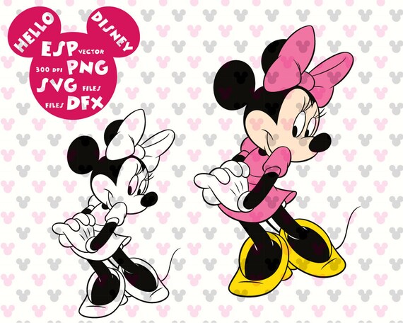 Download Disney Svg Minnie Mouse Clipart Disney Cut Files Mouse Die Etsy