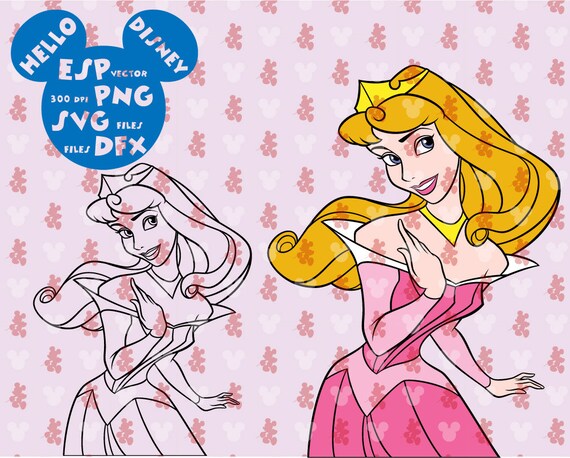 Download Disney Princess Aurora Clipart Disney Cut Files Mouse Die Etsy