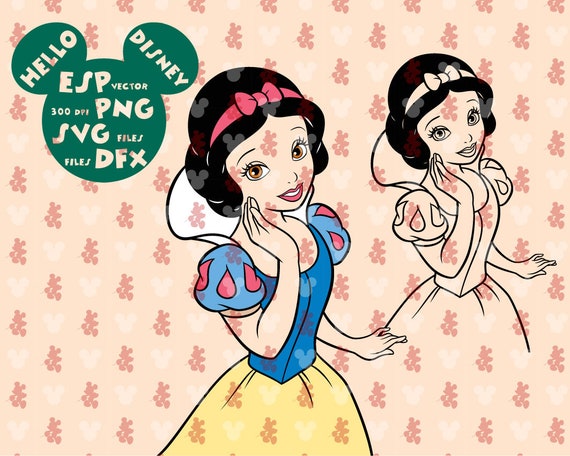 Disney Prinzessin Schneewittchen Clipart Disney Etsy